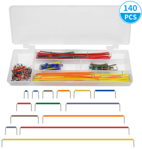 Kit de Cable de puente de placa de pruebas sin soldadura en forma de U de 140 para circuitos de prototipos de placa de pan PCB
