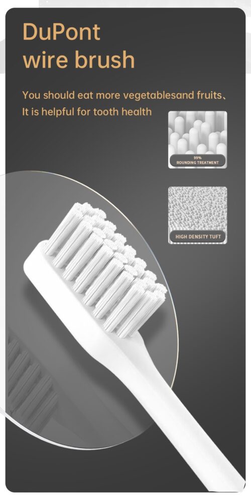 cepillo de dientes eléctrico para adulto, cepillo de dientes eléctrico recargable automático Jianpai color negro - Image 4