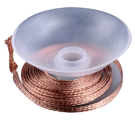 Cinta trenzada de malla desoldadora 1.5mm x 1.5 mm, punto de soldadura de cobre, removedor de alambre, mecha de soldadura, cable de plomo de estaño, fundente para soldar, 1,5-3,5mm