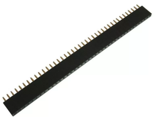 Header hembra pin corto. 40 pines. 2,54 mm