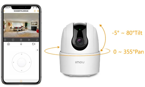 IMOU Ranger 2C 4MP Cámara de 360 con Wifi para el hogar, cámara de detección humana, visión nocturna, vigilancia de seguridad para bebés, cámara IP inalámbrica