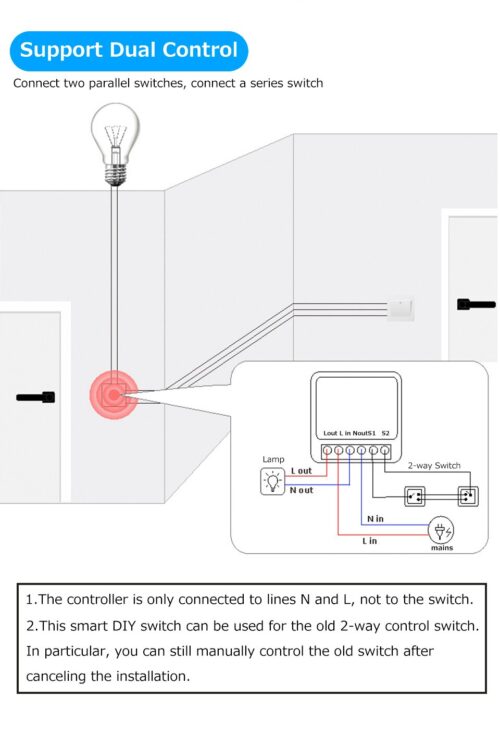 Interruptor inteligente con WiFi para el hogar, minidispositivo de 16A con control bidireccional por voz, compatible con Tuya, Alexa, Yandex, Alice y Smart Life. - Image 5