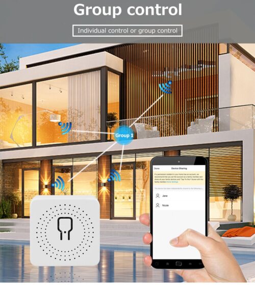 Interruptor inteligente con WiFi para el hogar, minidispositivo de 16A con control bidireccional por voz, compatible con Tuya, Alexa, Yandex, Alice y Smart Life. - Image 7
