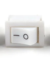 Interruptor de botón pulsador de encendido/apagado, 10x15mm, 2 pines, 3A, 250V, KCD11, 10MM x 15MM -Blanco-