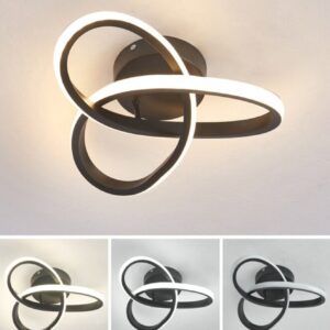 Lámpara LED de trébol estilo moderno. Luz regulable. Decorativa para hogar.