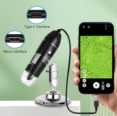 Microscopio Digital con cámara 3 en 1, dispositivo electrónico portátil con USB tipo C para soldar, lupa LED para reparación de teléfonos móviles, 1600X - Image 2