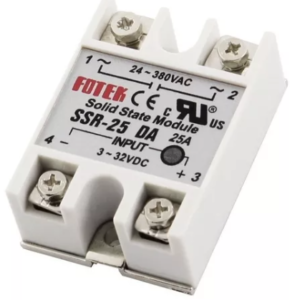 Modulo Relevo Rele de Estado Solido SSR-25  25A 24-380vac Fotek Arduino