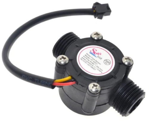 Sensor de flujo YF-S201 1-30L Negro