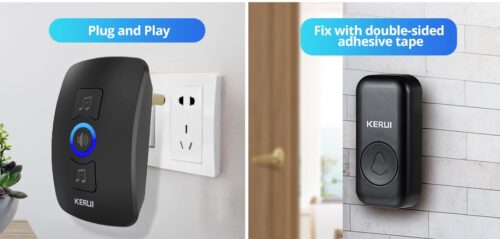 Timbre inalámbrico impermeable para exteriores de color negro, timbre de puerta inteligente para el hogar, Kit de melodías de bienvenida, alarma de seguridad con Flash LED para la casa. - Image 5