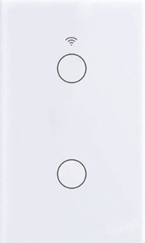 Tuya WiFi US Smart Light Switch 120 tipo panel táctil de pared. Compatible con Alexa Google Home