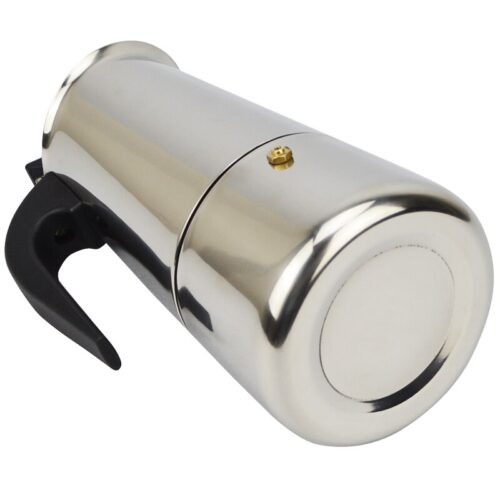 Cafetera Moka de 9 tazas en acero inoxidable, diseño moderno - Image 2