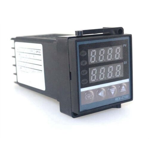 Controlador Digital de temperatura PID REX-C100, termostato de salida SSR 40DA con disipador de calor de sonda termopar K - Image 2