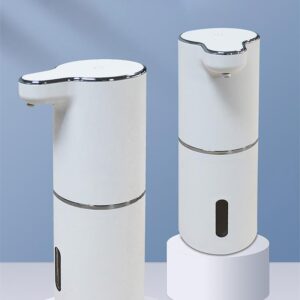 Dispensador  infrarrojo, automático de jabón líquido, desinfectante de manos, 300 ml, color blanco.