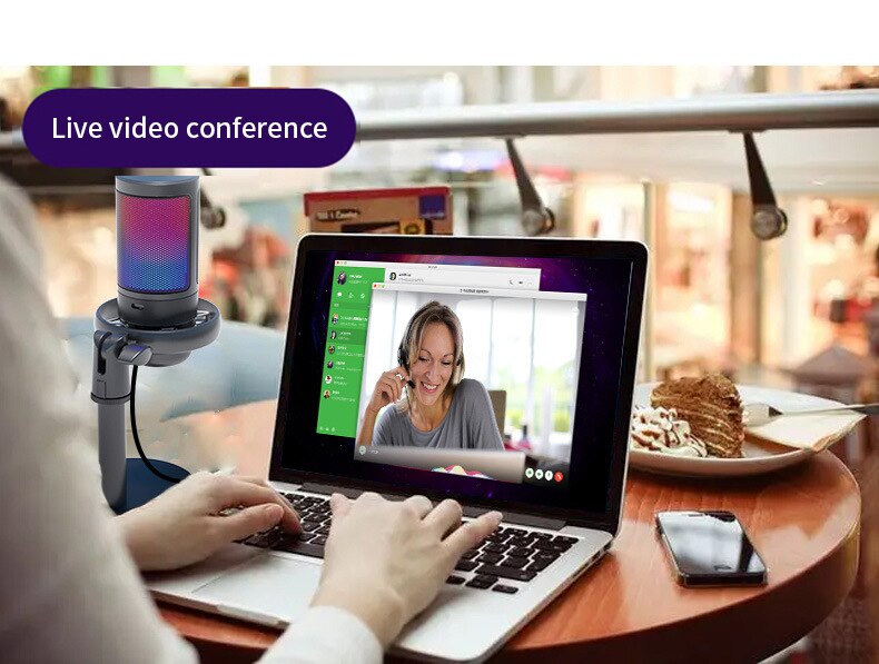 Micrófono de condensador profesional para estudio, dispositivo USB para grabación de PC, ordenador, Streaming, juegos, Karaoke, cantar, A6V, A8 - Image 3